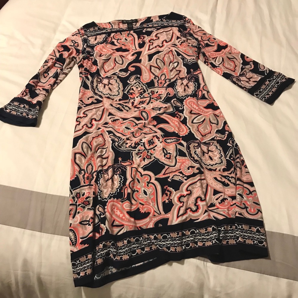 INC Sheath 3/4 Sleeve Dress